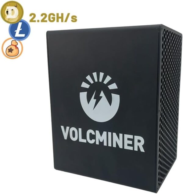 VolcMiner D1 Mini 2.2GH/s Scrypt ASIC Miner for Litecoin (LTC) Dogecoin (Doge) BEL | 500W High Efficiency Mining Rig | 200-300V Wide Voltage | w/Power Supply Cord | Pre-Order Ships March 2025 - Image 2